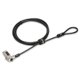 Kensington N17 Candado de Combinación para Portátiles con Ranura Tipo Kensington, Acero al Carbón, Negro