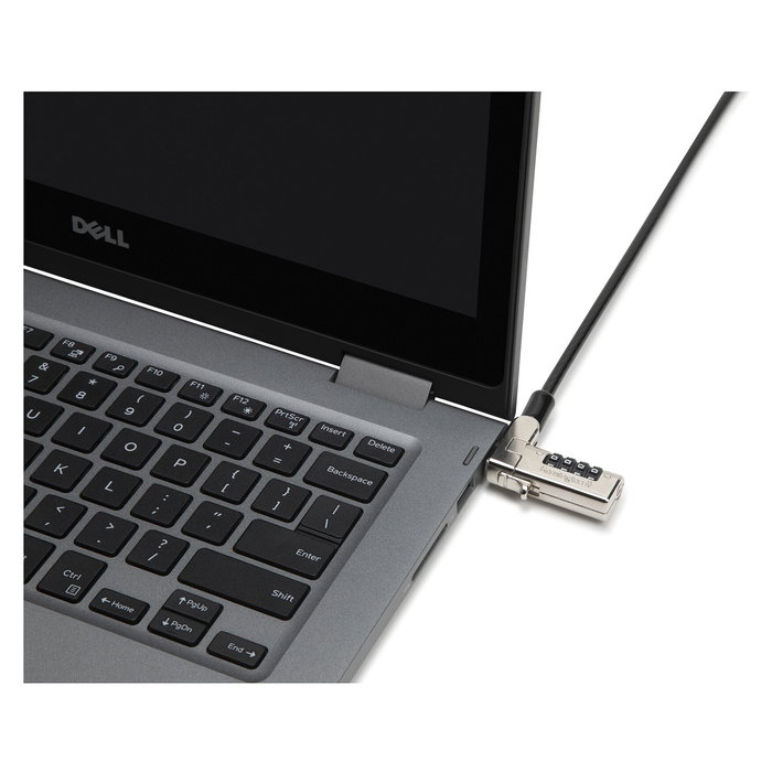 Kensington N17 Candado de Combinación para Portátiles con Ranura Tipo Kensington, Acero al Carbón, Negro