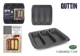 Quttin Molde 3 Baguettes Perforado 28 x 28 cm (6 Unidades)