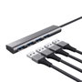 Trust Halyx Hub USB-C con 4 puertos USB-A Gris