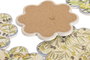 DKD Home Decor Posavasos Olivo de Dolomita y Corcho, 12 Unidades