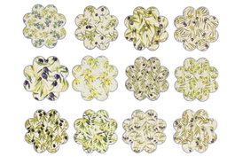 DKD Home Decor Posavasos Olivo de Dolomita y Corcho, 12 Unidades