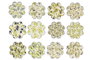 DKD Home Decor Posavasos Olivo de Dolomita y Corcho, 12 Unidades