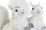DKD Home Decor Figura de Ardilla en Espuma y Poliéster, Surtido de 2 unidades, Blanco