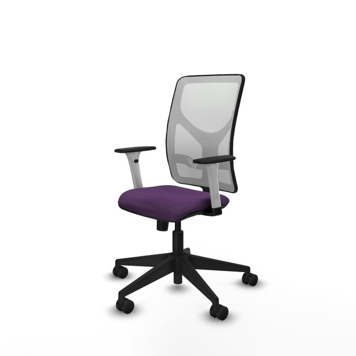 PIQUERAS Y CRESPO Silla de oficina Motilla Morada con Malla Blanca PIQUERAS Y CRESPO Silla de oficina Motilla Morada con Malla Blanca