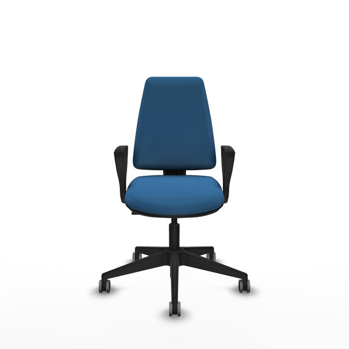 PIQUERAS Y CRESPO Silla de oficina Elche Azul claro con Similpiel