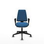 PIQUERAS Y CRESPO Silla de oficina Elche Azul claro con Similpiel