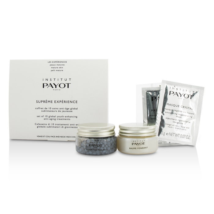 Pro Box Le Supreme Set Payot: Baume Fondant, Balm, For Face, 30 g + Crystal, Powder Mask, For Face, 10 pcs, 2 g + Gommage Perles, Serum Capsules, For Face, 30 g Pro Box Le Supreme Set Payot: Baume Fondant, Balm, For Face, 30 g + Crystal, Powder Mask, For Face, 10 pcs, 2 g + Gommage Perles, Serum Capsules, For Face, 30 g