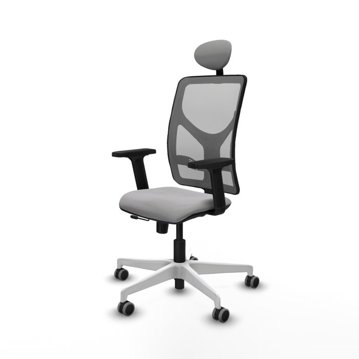 PIQUERAS Y CRESPO Silla de oficina Motilla con mecanismo Sincro/Traslack, Gris