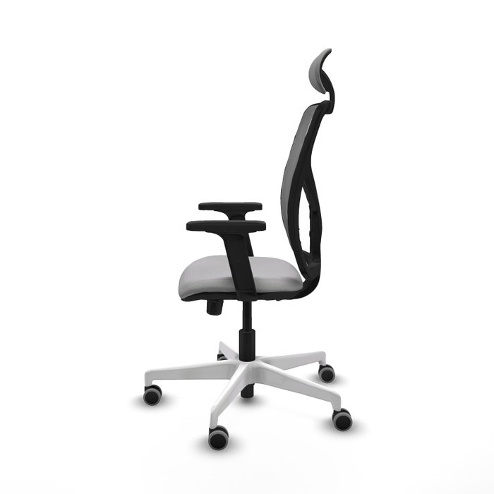 PIQUERAS Y CRESPO Silla de oficina Motilla con mecanismo Sincro/Traslack, Gris