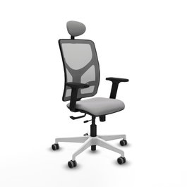 PIQUERAS Y CRESPO Silla de oficina Motilla con mecanismo Sincro/Traslack, Gris