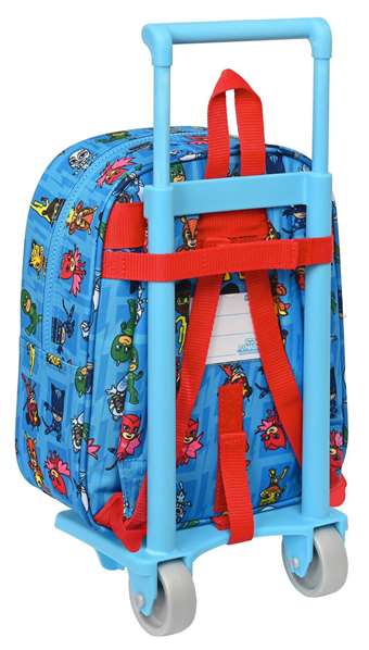 Safta 232+carro 805 Mochila con carro Pjmasks 22x27x10cm para niños 3+ años