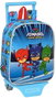 Safta 232+carro 805 Mochila con carro Pjmasks 22x27x10cm para niños 3+ años