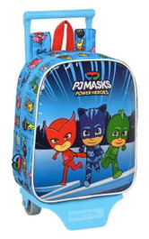 Safta 232+carro 805 Mochila con carro Pjmasks 22x27x10cm para niños 3+ años