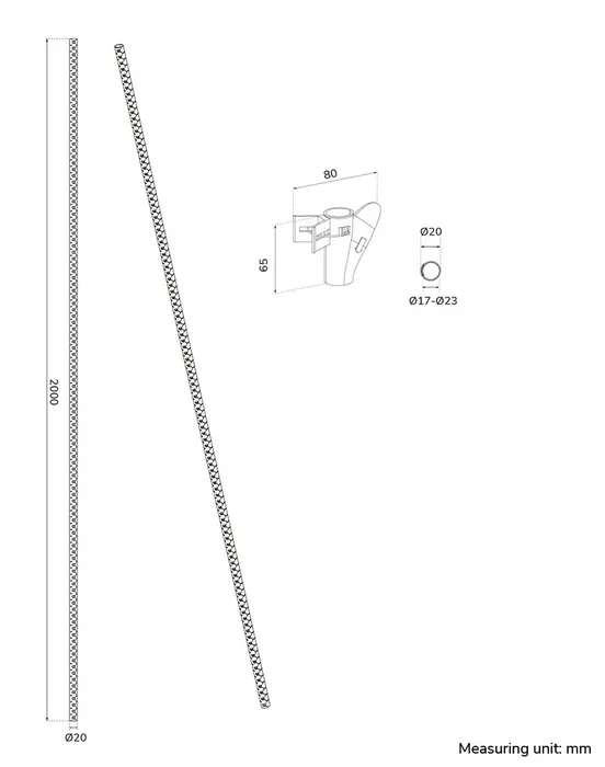 Neomounts ADS06-141WH Organizador de Cables y Pasacables para Escritorio, Espiral Plástico Flexible Ø20mm, Blanco, 1 Pieza