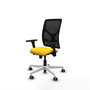 PIQUERAS Y CRESPO Silla de oficina Motilla con mecanismo Sincro/Traslack Amarillo/Negro