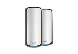 NETGEAR Orbi 970 Series Quad-Band WiFi 7 Mesh System, 2 piezas, Gris