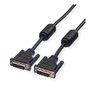 ROLINE Cable DVI-D Dual Link 7.5 m Macho-Macho (24+1) Negro, ROLINE 11.04.5556