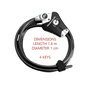 Master Lock Cable antirrobo Python ajustable de 1,8 m x 1 cm