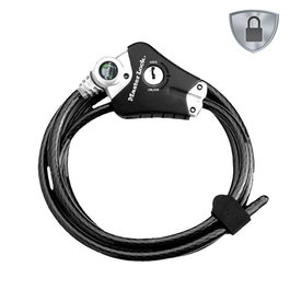 Master Lock Cable antirrobo Python ajustable de 1,8 m x 1 cm