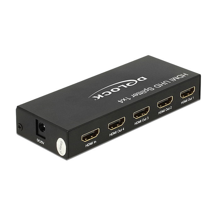 DeLOCK 18684 HDMI UHD Splitter 1 x HDMI in a 4 x HDMI out 4K