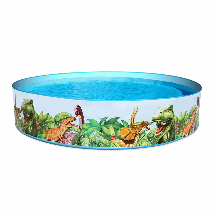 Bestway Piscina Rigida Infantil PVC Dinosaurios 244x46 cm +3 Años Jardin 55001