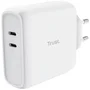 Trust Cargador de Pared Maxo 65W 2 Puertos USB Tipo-C 65W