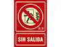 Syssa Señal de No Hay Salida PVC Fotoluminiscente 210x297 mm