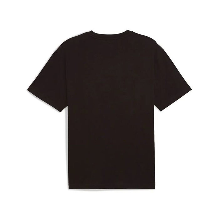 Camiseta de Manga Corta Hombre Puma Maximal Metallic Relaxed Tee Negro 9-10 Años