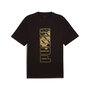 Camiseta de Manga Corta Hombre Puma Maximal Metallic Relaxed Tee Negro 9-10 Años