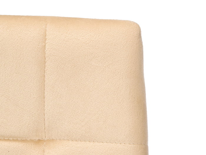 Giftdecor Silla Respaldo Alto Terciopelo Beige 40x48x95 cm (Set de 4)