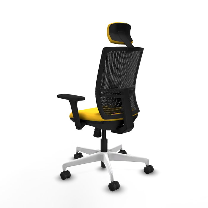 PIQUERAS Y CRESPO Silla de oficina Yunquera con Mecanismo Sincro, Amarillo y Negro PIQUERAS Y CRESPO Silla de oficina Yunquera con Mecanismo Sincro, Amarillo y Negro
