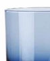 DKD Home Decor Set de 6 Copas de Cristal Rayadas Azul 160ml