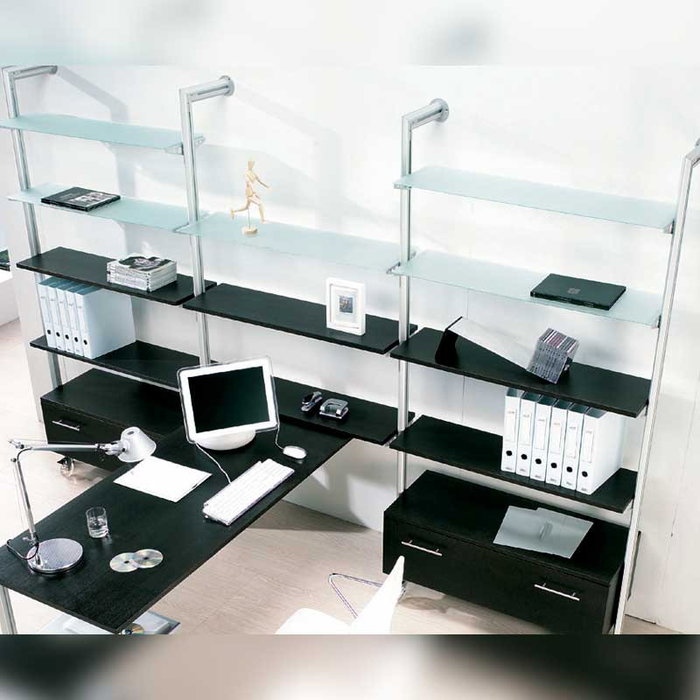 HERRAJES ALK Perfil de Aluminio Kuadro-Sistem 5,25m, Acabado Plata Mate / Negro RAL 9005, para Cortar a Medida, Perfil Estructural