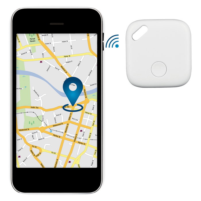Be Mix Rastreador/Localizador Blanco Compatible con Apple Find My