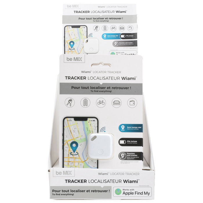 Be Mix Rastreador/Localizador Blanco Compatible con Apple Find My