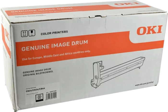 Oki Unidad de tambor negra 46857508 para series C824, C834 y C844