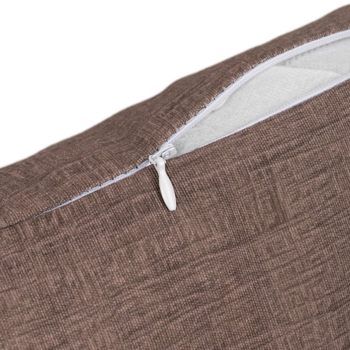 Cojín Chocolate Algodón-Poliéster 55 X 55 cm