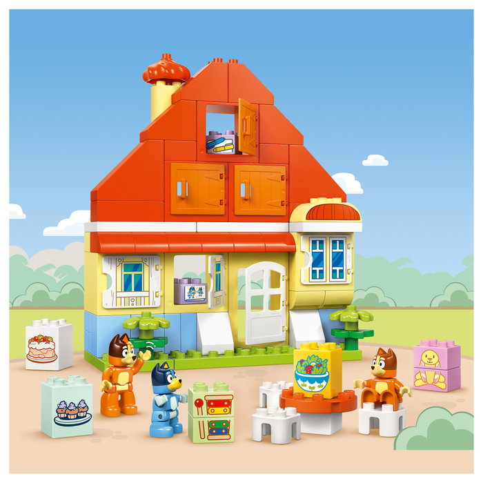 LEGO 10459 DUPLO Bluey Familia Casa con Juego de Memoria 83 Piezas 3+ años