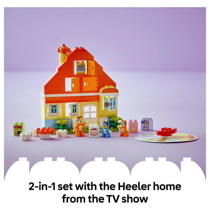 LEGO 10459 DUPLO Bluey Familia Casa con Juego de Memoria 83 Piezas 3+ años