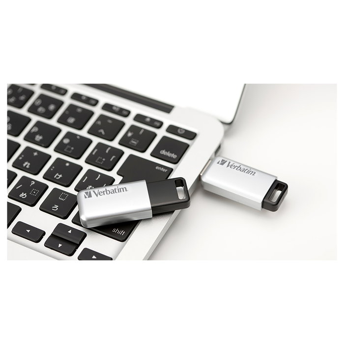 Verbatim Secure Pro 16GB USB 3.2 Gen 1 Pendrive Plata para PC y MAC Verbatim Secure Pro 16GB USB 3.2 Gen 1 Pendrive Plata para PC y MAC