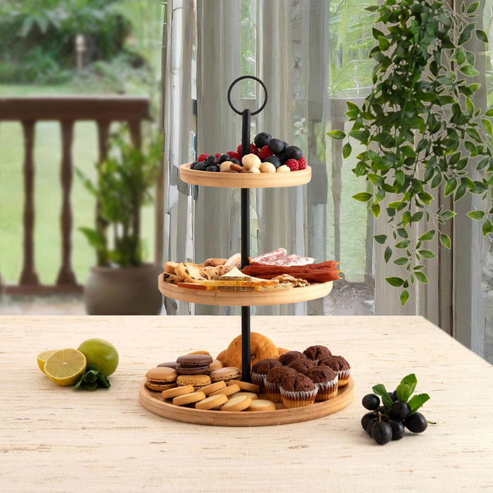 Bandeja Bambú 3 Niveles Bambu Bidasoa 25+20+15x40 cm Bandeja Bambú 3 Niveles Bambu Bidasoa 25+20+15x40 cm