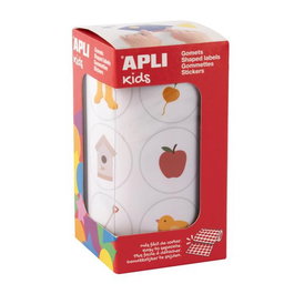 APLI Rollo de Gomets Jardín 33mm 360 uds. (20051)