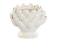 DKD Home Decor Portavelas de Gres Piña Blanco