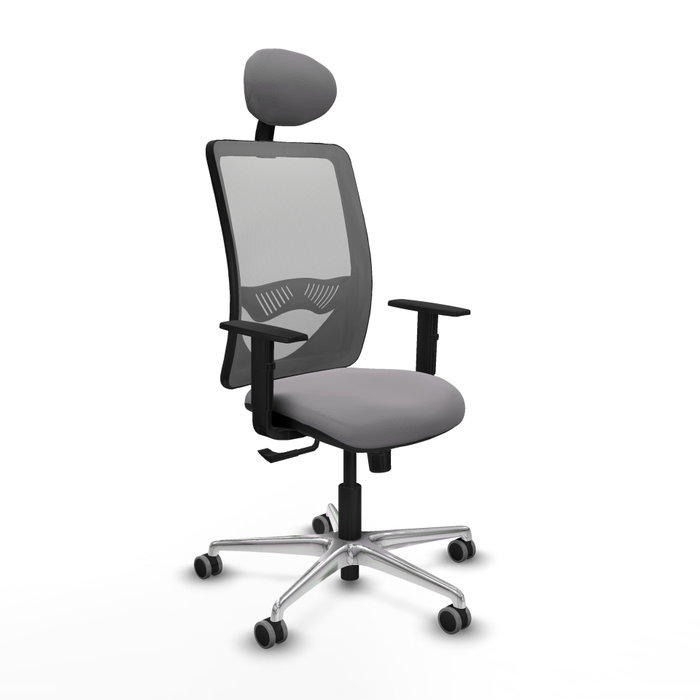 PIQUERAS Y CRESPO Silla de oficina Zulema Gris con mecanismo Sincro PIQUERAS Y CRESPO Silla de oficina Zulema Gris con mecanismo Sincro