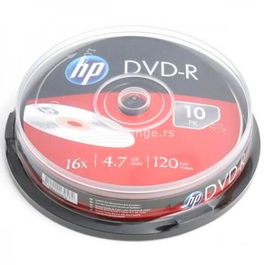 HP DVD-R 4.7GB, 16x - Tarrina de 10 Unidades