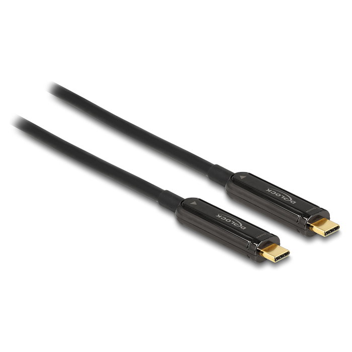 DeLOCK Cable de vídeo USB-C™ óptico activo 4K 60 Hz 5 m DeLOCK Cable de vídeo USB-C™ óptico activo 4K 60 Hz 5 m