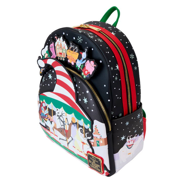 Loungefly Journey to Christmas Town Mochila Pesadilla Antes de Navidad Disney