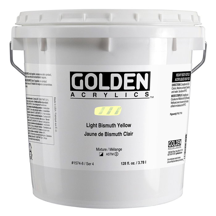 Golden Heavy Body Acrílico Amarillo Claro Bismuto 3.78 L Golden Heavy Body Acrílico Amarillo Claro Bismuto 3.78 L