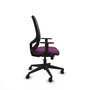 PIQUERAS Y CRESPO Silla de oficina Cilanco con mecanismo Sincro, Morado y Negro